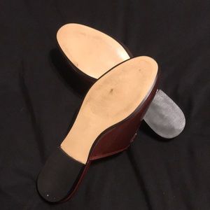 Marc Fisher Shoes - Marc Fisher mules with chain detail size 7.5 Marc Fisher Shoes - Marc Fisher mules with chain detail size 7.5